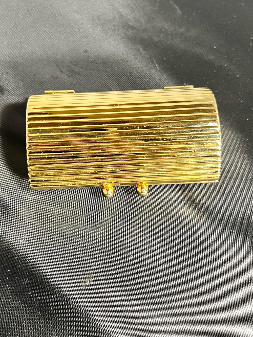 Vintage Goldtone Mirrored Lipstick Case 90’s BeautiControl 1996